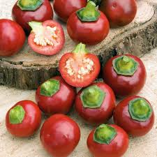 Red Cherry Sweet Pepper Seeds – Heirloom, 250mg for Planting, High Yield