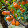 American Persimmon Tree (Diospyros virginiana) Bare Root Plant - Zones 4-9, Edible Fruit, Wildlife